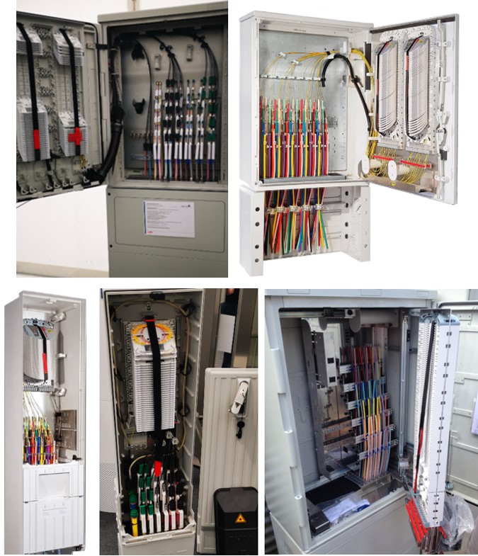 Abb 9 Verteilerkästen mit werkseitig verbautem Einzelfasermanagement